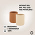 Mikk-Line Silicone Cups (2 Pack) Tableware WhiteSwan/Brownsugar